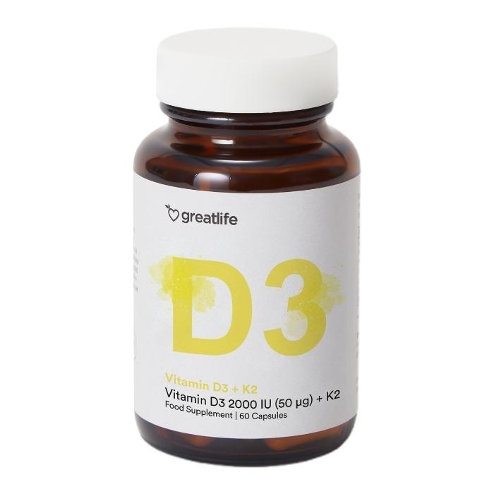 Greatlife Vitamin D3 2000 IE + K2