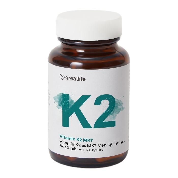 Greatlife Vitamin K2 MK-7 boks med 60 kapsler